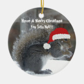 Funny Kersteekhoorn Ornament (Voorkant)