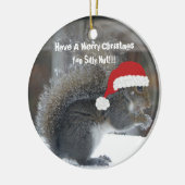 Funny Kersteekhoorn Ornament (Links)