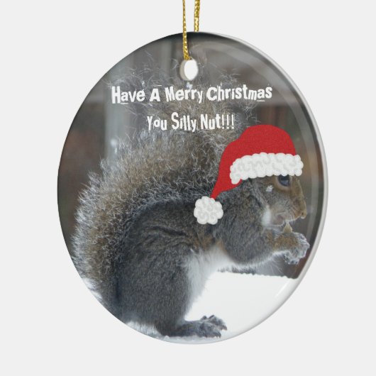 Funny Kersteekhoorn Ornament (Links)