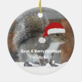 Funny Kersteekhoorn Ornament (Achterkant)