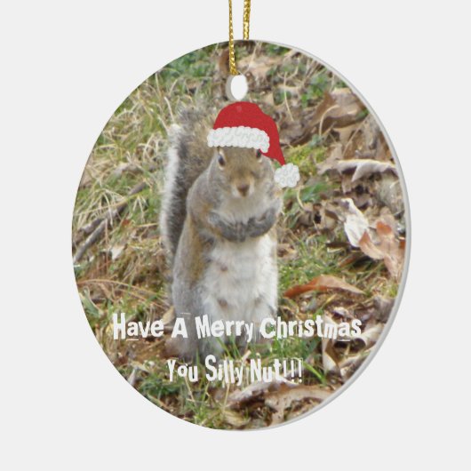 Funny Kersteekhoorn Ornament (Links)