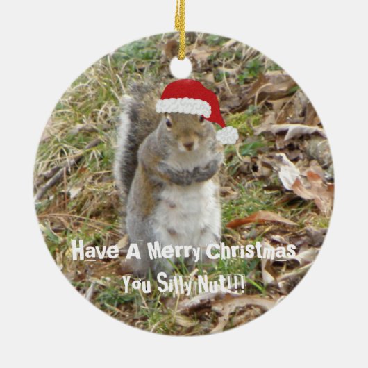 Funny Kersteekhoorn Ornament (Achterkant)