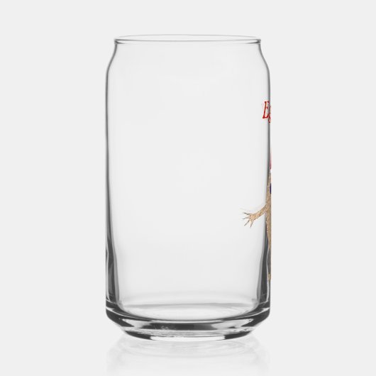 Funny Kerstei Aangepast Blikvorm Glas (Rechts)