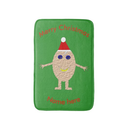 Funny Kerstei Bath Mat (Voorkant Verticaal)