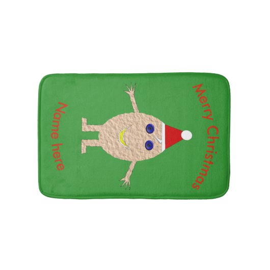Funny Kerstei Bath Mat (Voorkant)