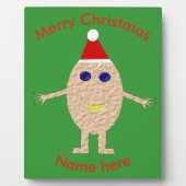 Funny Kerstei Custom Plaque Fotoplaat (Voorkant)