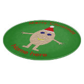 Funny Kerstei Cutting Board Snijplank (Hoek)