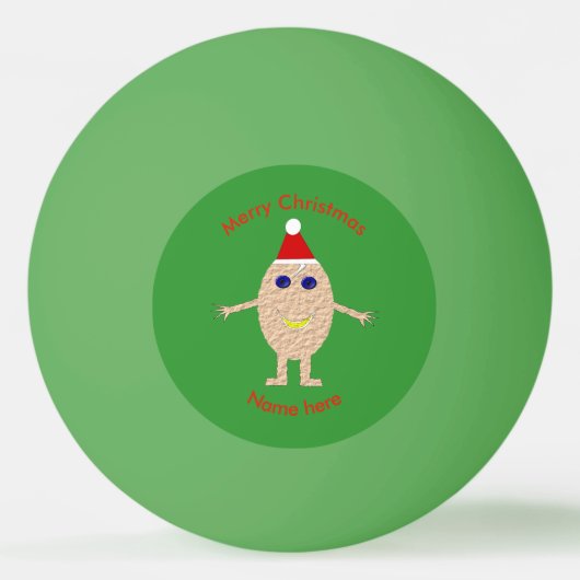 Funny Kerstei Ping Pong Ball (Voorkant)