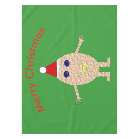 Funny Kerstei Tablecloth Tafelkleed (Voorkant)