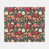 Funny Kerstfeest Fleece Blanket (Voorkant (Horizontaal))