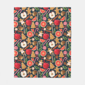 Funny Kerstfeest Fleece Blanket Deken (Voorkant)