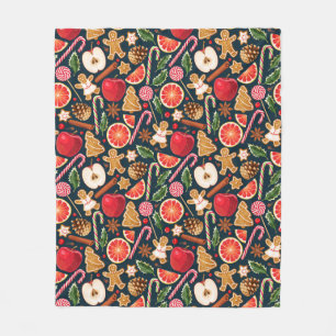 Funny Kerstfeest Fleece Blanket Deken