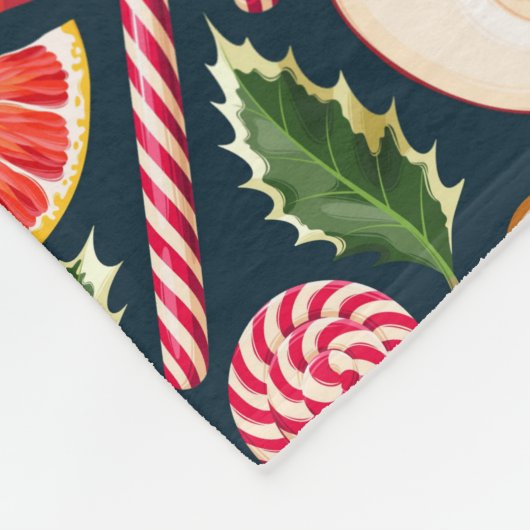 Funny Kerstfeest Fleece Blanket Deken (Hoek)