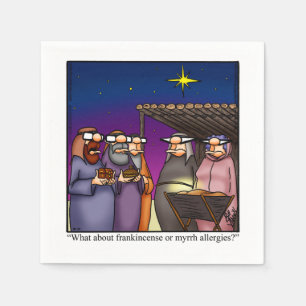 Funny Kerstfeest Humor-feest Napkins Servet