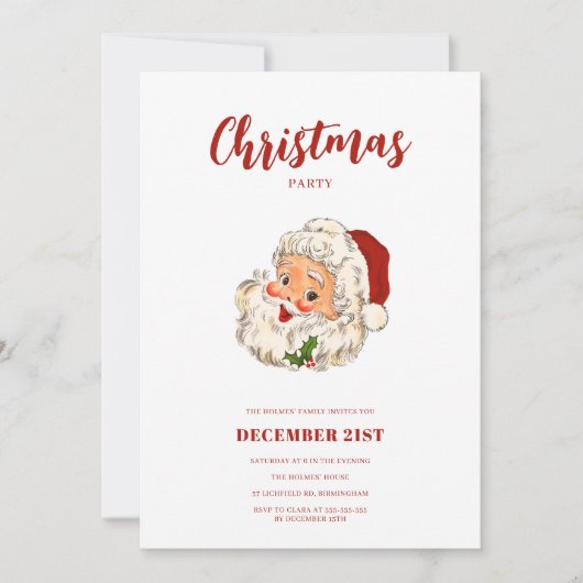 Funny  kerstfeest kaart (Voorkant)