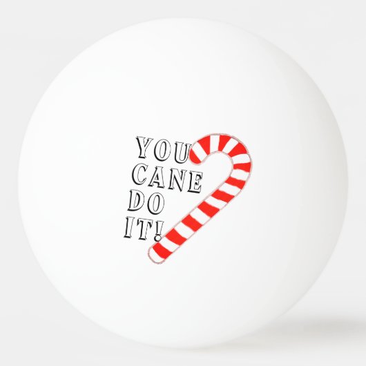 Funny Kerstfeestay Ping Pong Ball (Voorkant)