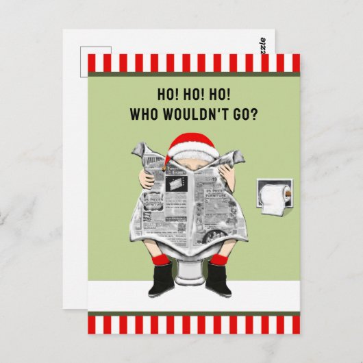 Funny Kerstfeestdag Briefkaart (Voorkant / Achterkant)