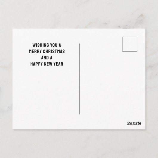 Funny Kerstfeestdag Briefkaart (Achterkant)