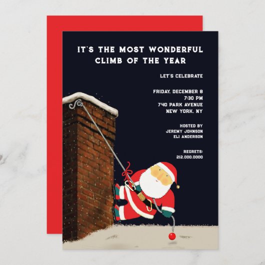 Funny Kerstfeestdag Kaart (Voorkant / Achterkant)