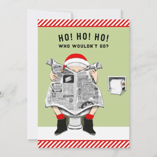 Funny Kerstfeestdag Kaart (Voorkant)