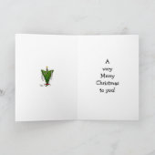 Funny Kerstfeestdag — kaartje Feestdagen Kaart (Binnen)