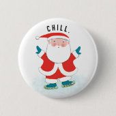 Funny Kerstfeestdag Ronde Button 5,7 Cm (Voorkant)