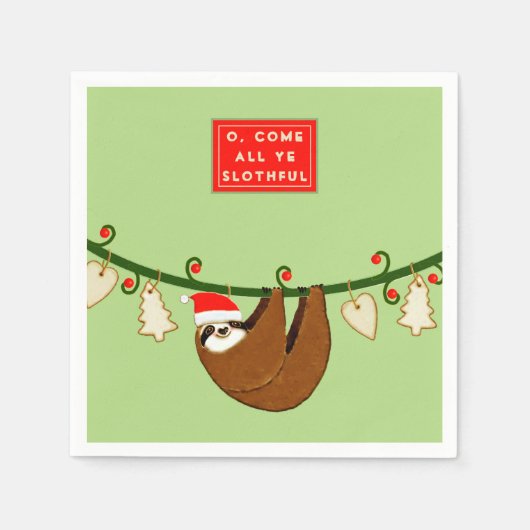 Funny Kerstfeestdag Servet (Voorkant)