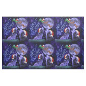 Funny Kerstfeestdagen Wolf Pun Humor Stof (Fat Quarter)