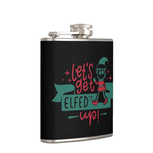 Funny kerstfles heupfles (Rechts)