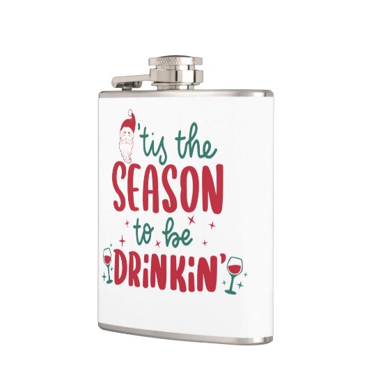 Funny kerstfles heupfles (Links)