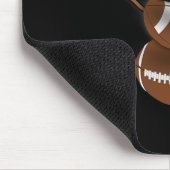 Funny KerstFootball Ball Santa Snowman Muismat (Hoek)