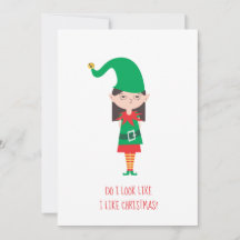 Funny KerstGirl Elf