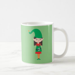 Funny KerstGirl Elf Koffiemok