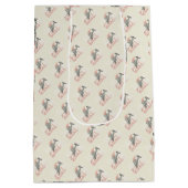 Funny Kerstgnome Medium Cadeauzakje (Achterkant)