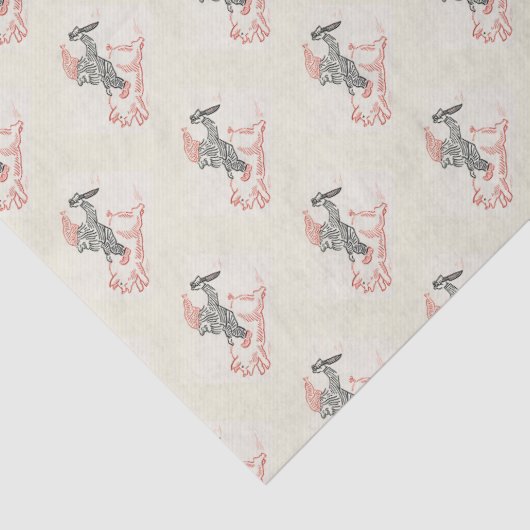 Funny Kerstgnome Tissuepapier (Detail)