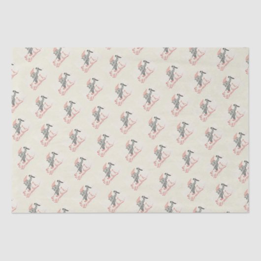 Funny Kerstgnome Tissuepapier (Voorkant)