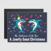 Funny Kersthaaien Persoonlijke kerstkaart (Voorkant / Achterkant)