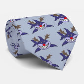 Funny Kersthaaienrendiertje Stropdas (Opgerold)