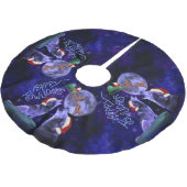 Funny KerstHappy Howlidays Wolf Pun Kitschy Kerstboom Rok (Gekanteld)