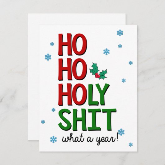 Funny kerstkaart (Voorkant / Achterkant)