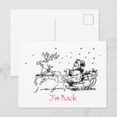 Funny kerstkaart briefkaart (Voorkant / Achterkant)