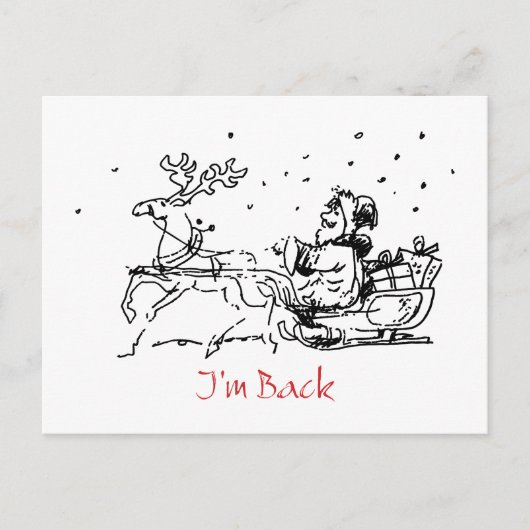 Funny kerstkaart briefkaart (Voorkant)