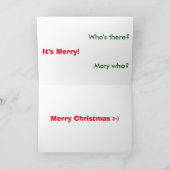 Funny kerstkaart feestdagen kaart (Binnen)