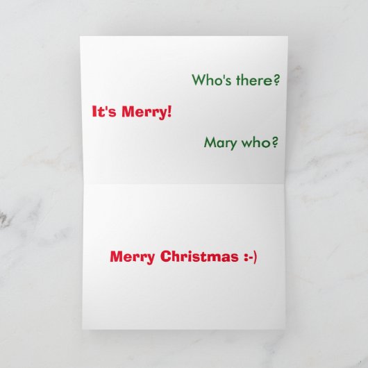 Funny kerstkaart feestdagen kaart (Binnen)