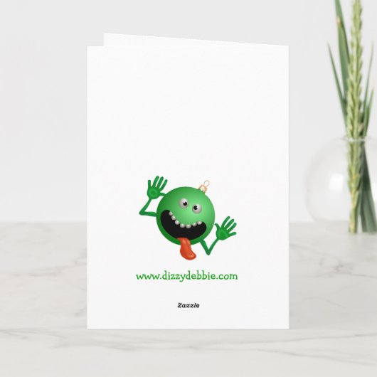 Funny kerstkaart feestdagen kaart (Achterkant)