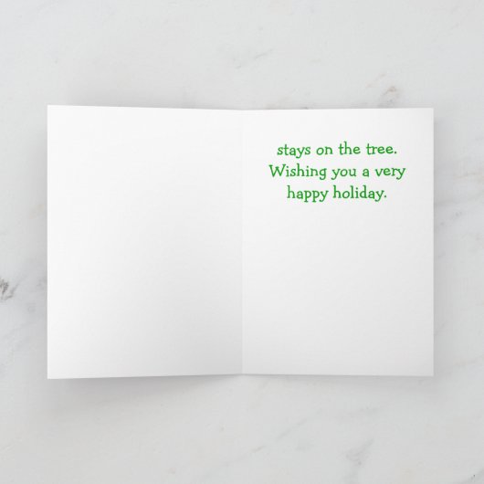 Funny kerstkaart feestdagen kaart (Binnen)