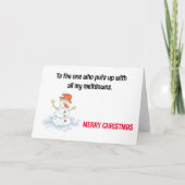 Funny kerstkaart feestdagen kaart (Voorkant)