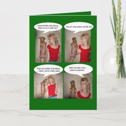 Funny kerstkaart feestdagen kaart (Voorkant)