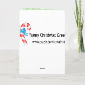 Funny kerstkaart feestdagen kaart (Achterkant)