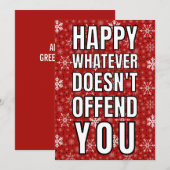 Funny kerstkaart kaart (Voorkant / Achterkant)